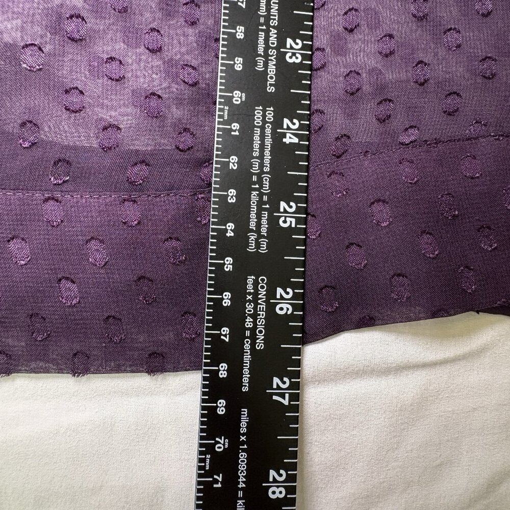 CJ Banks Womens Blouse Size 1X Purple‎ Lace Sheer Boho Fairy Whimsigoth - Picture 12 of 12